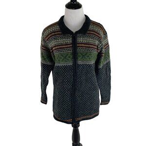 CREEM Company Adelston Women's Size 38/40 Knit Full Zip Sweater Shetland Wool
